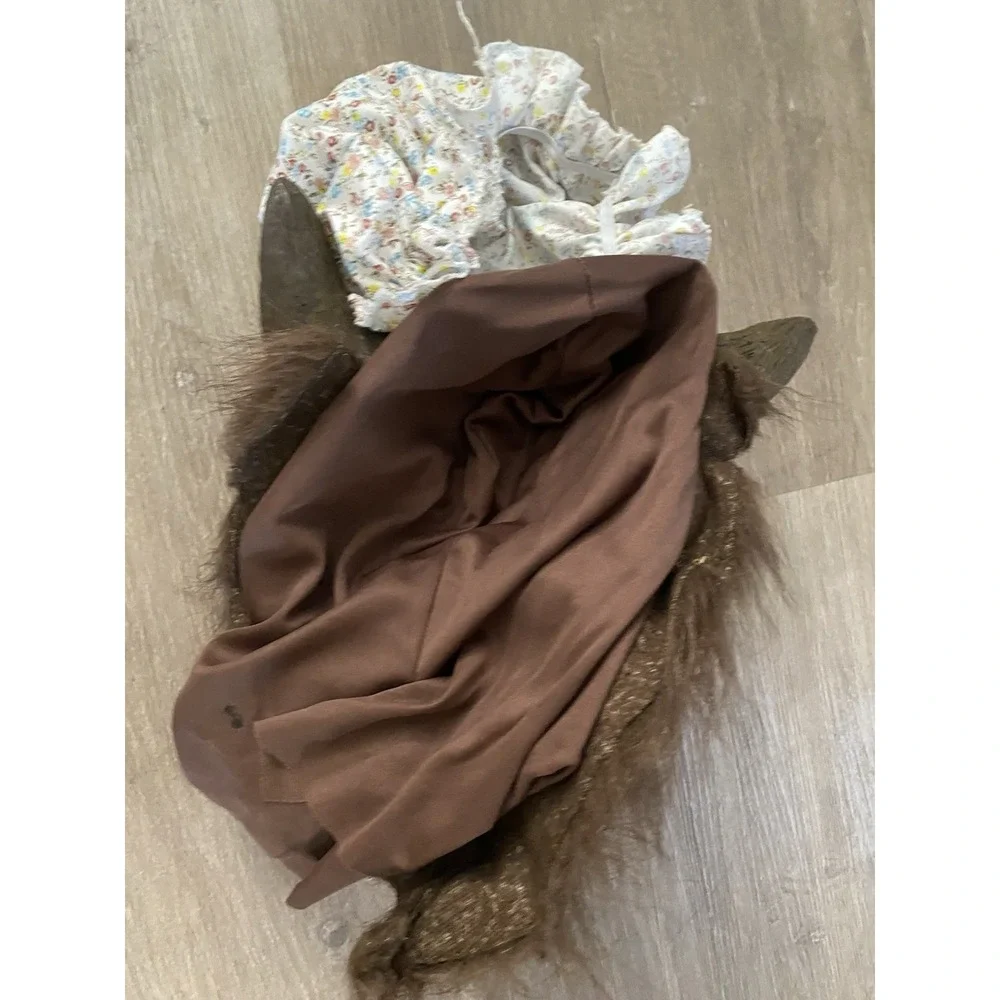 Big Bad Wolf Halloween Costume Granny Mask Vinyl Grandma Cosplay‎ Dress Up